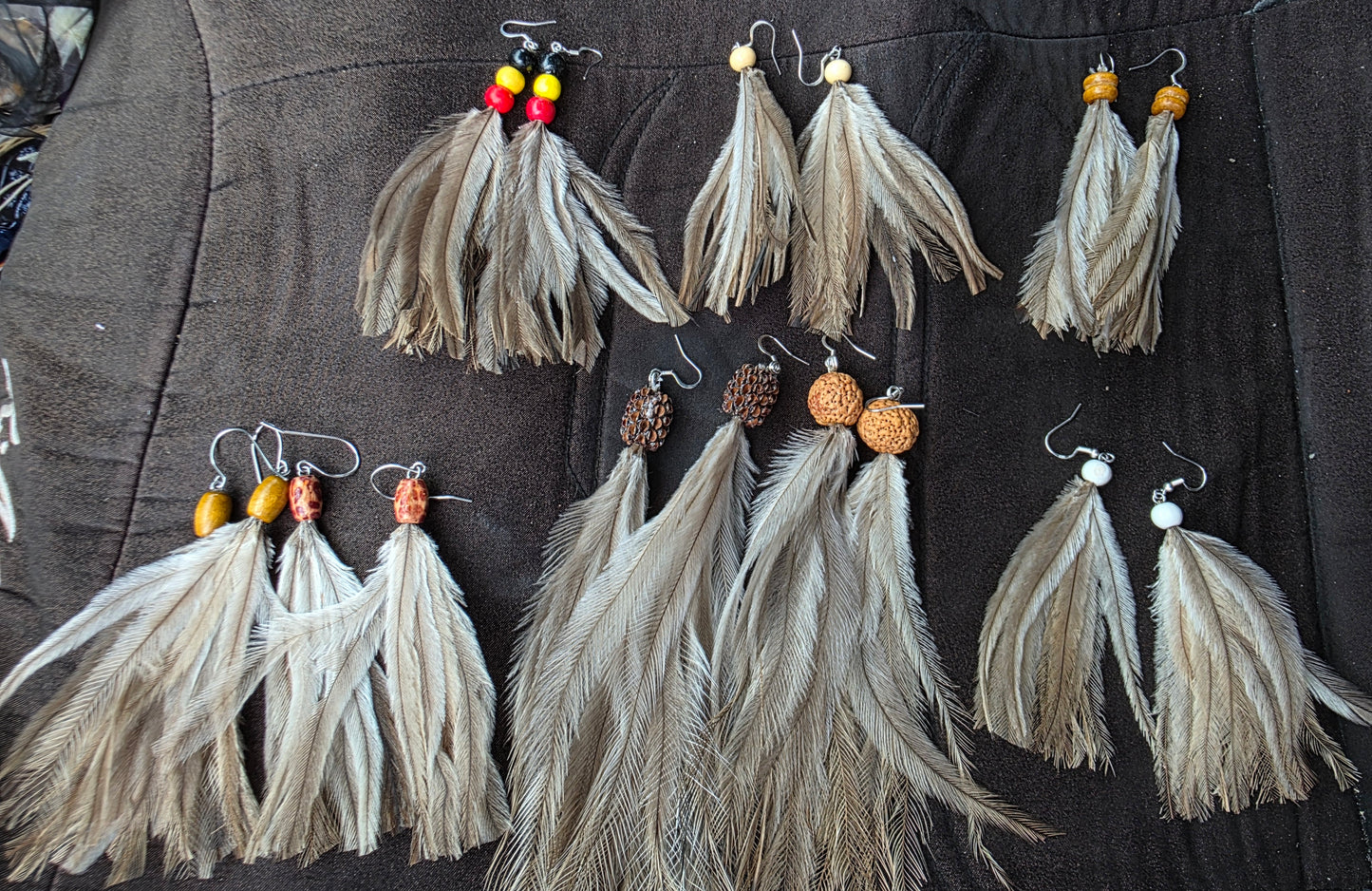 Emu Feather Earrings