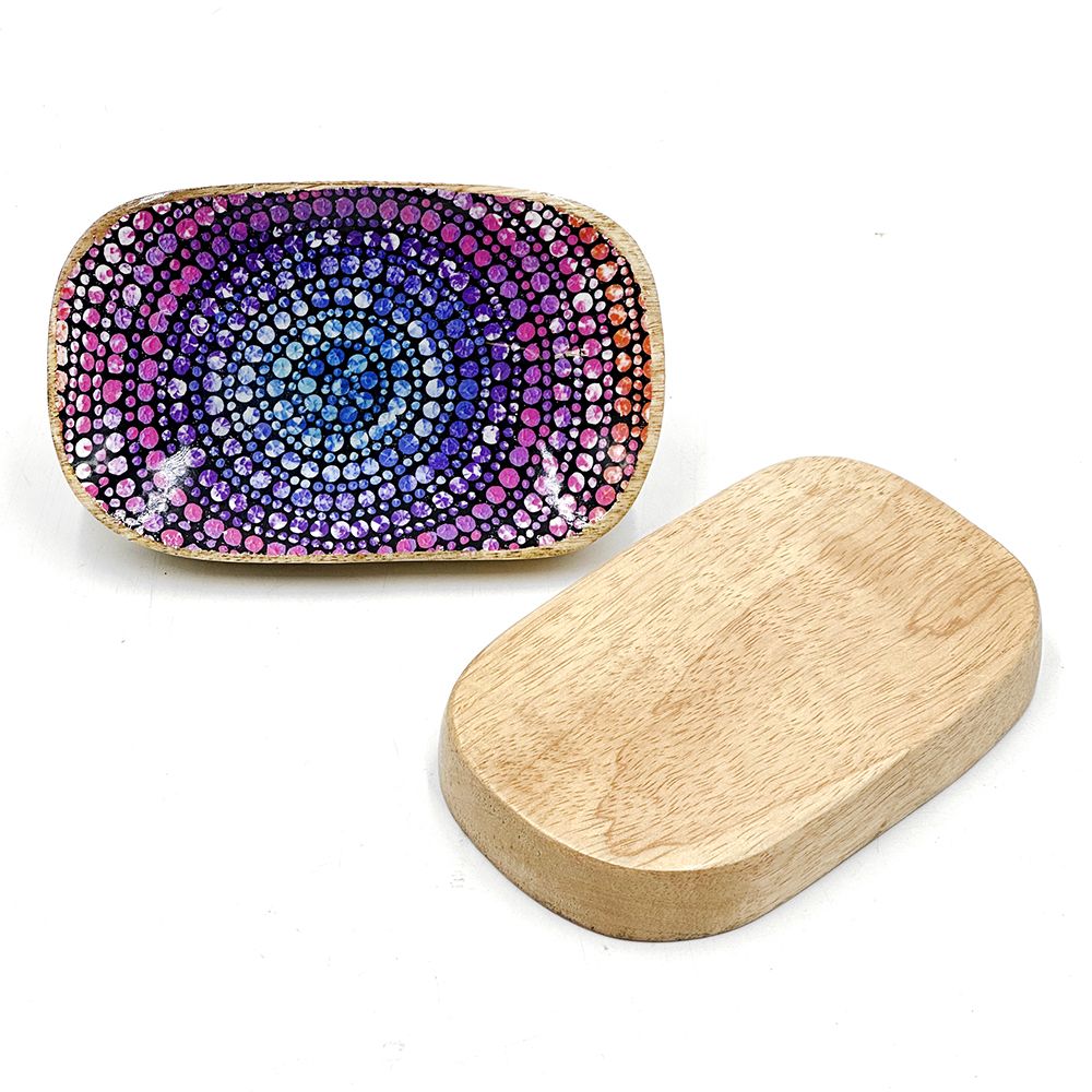 Oblong Wood Trinket Dish - Olivia Wilson