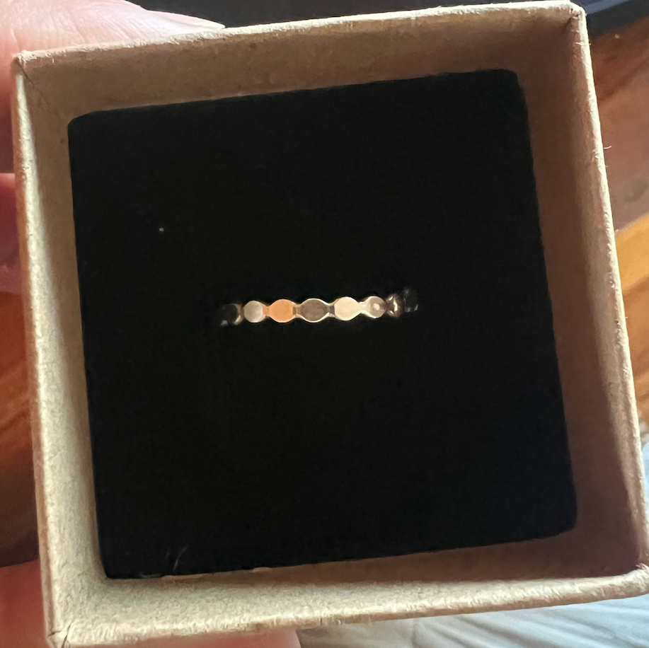 Hand made sterling silver ring