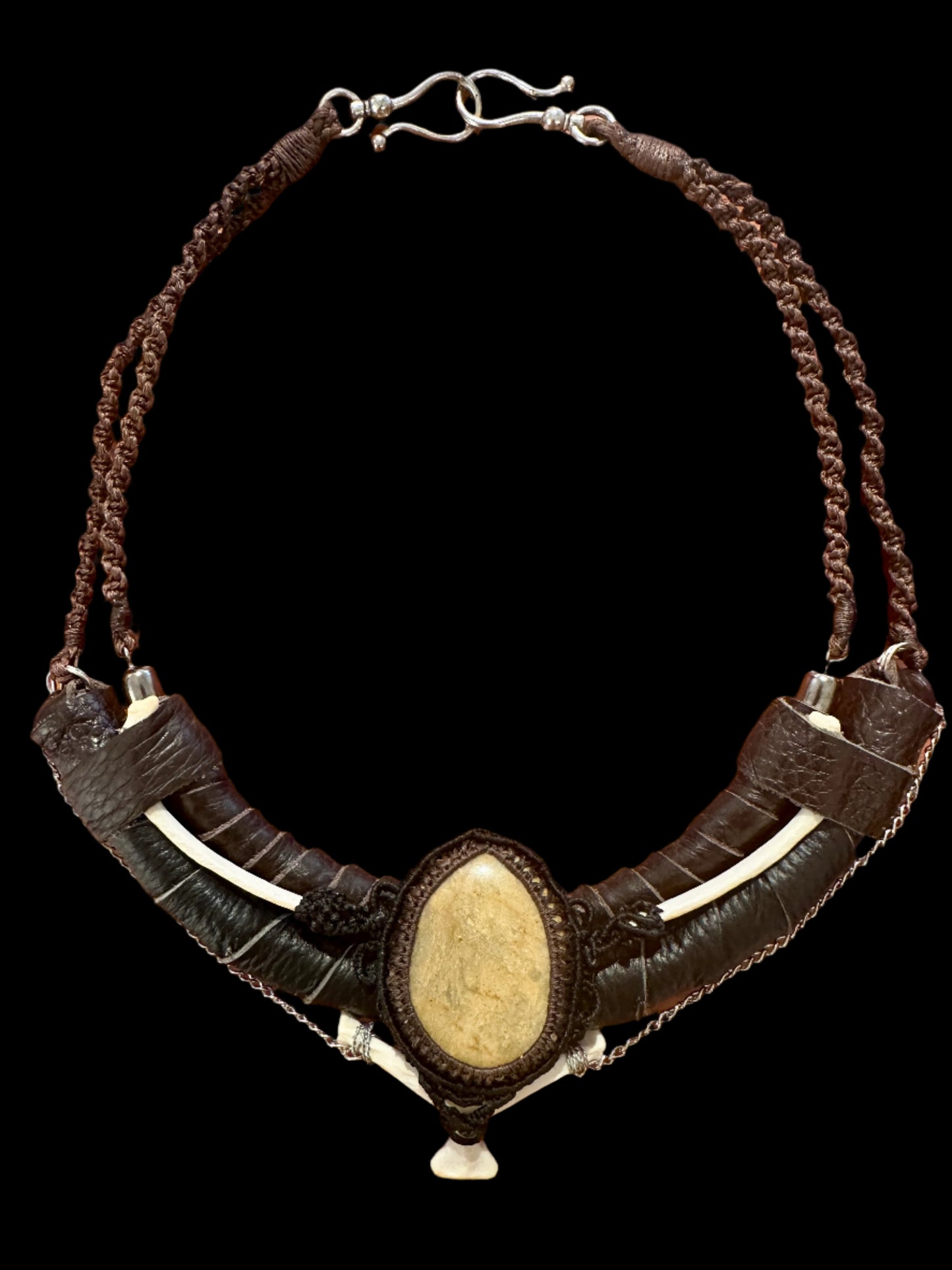 Chunky Leather River Neckpiece
