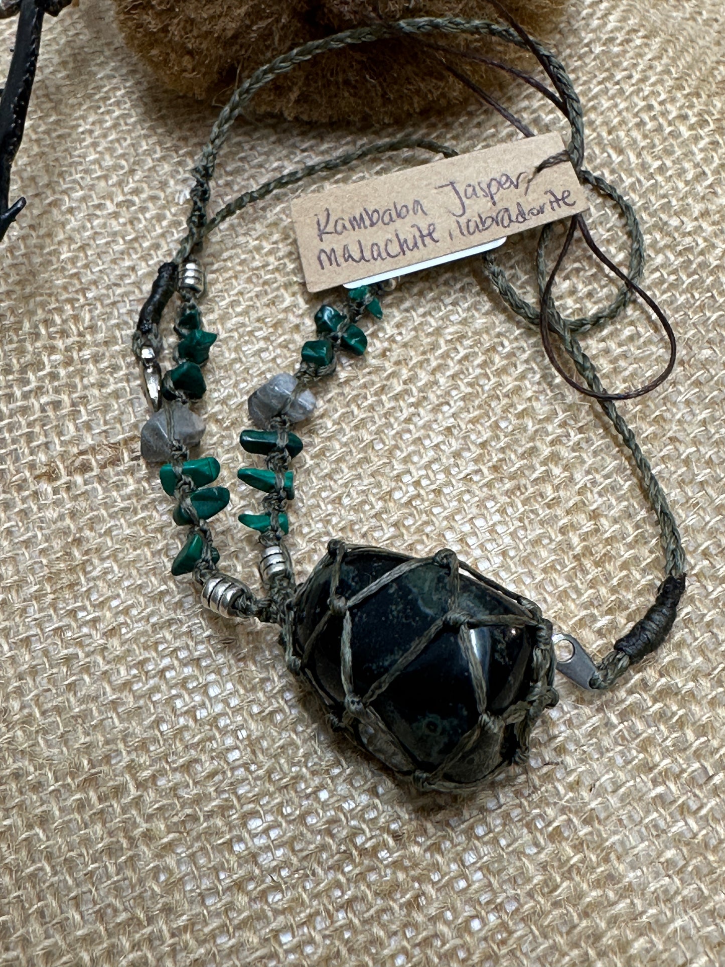 Macrame Gem Necklaces