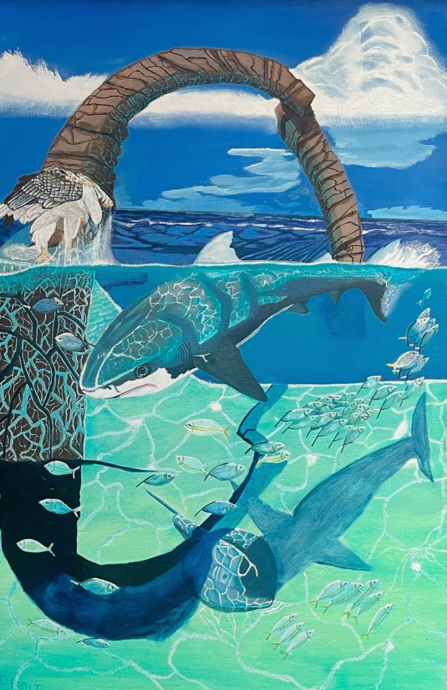 Postcard - Listen, breathe, feel the ocean