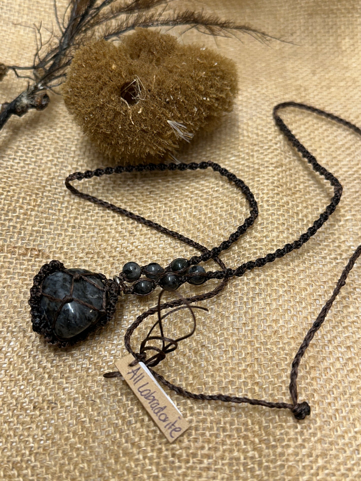 Macrame Gem Necklaces