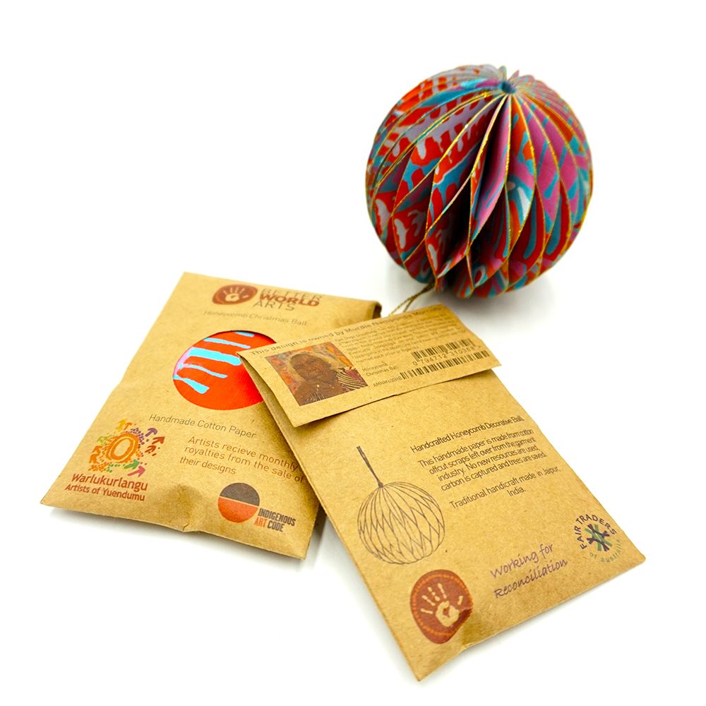 Honeycomb Christmas Ball - Murdie Nampijinpa Morris