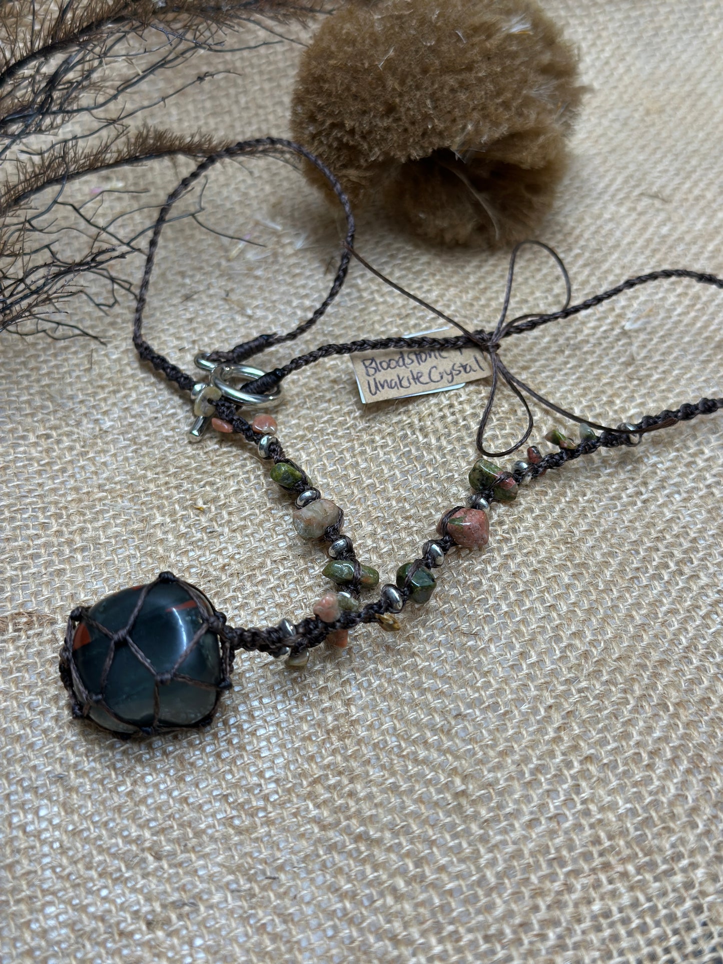 Macrame Gem Necklaces