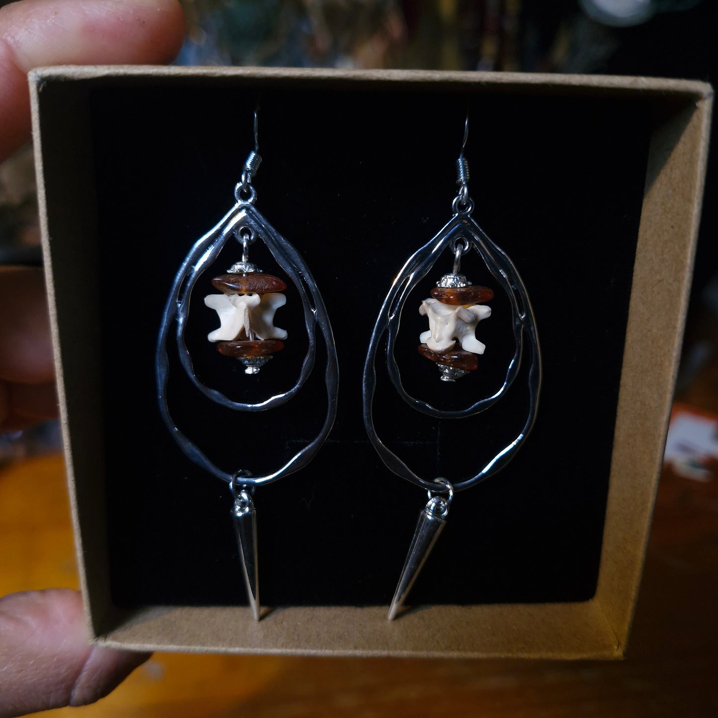 Brown Snake and Baltic Amber Drops
