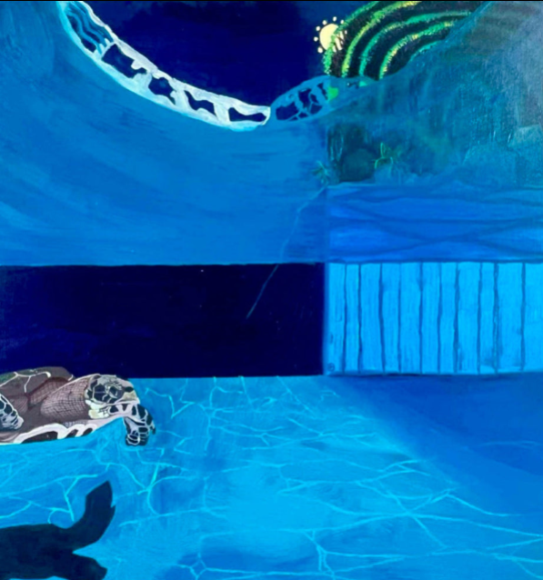 Campsite beneath the waves