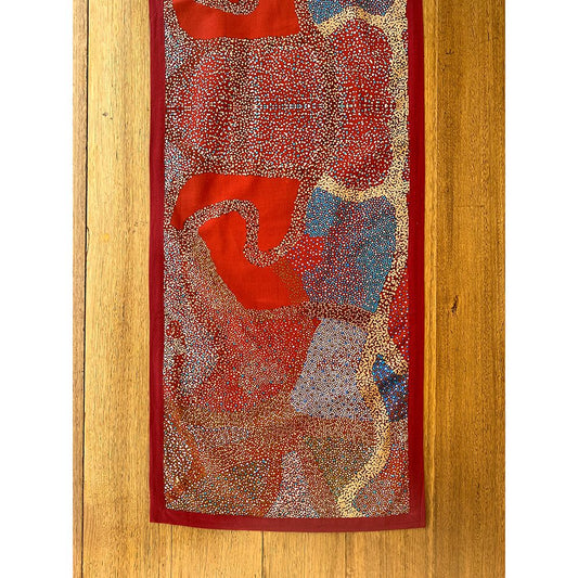 Cotton Table Runner 150 x 45cm - Lynette Nangala Brown