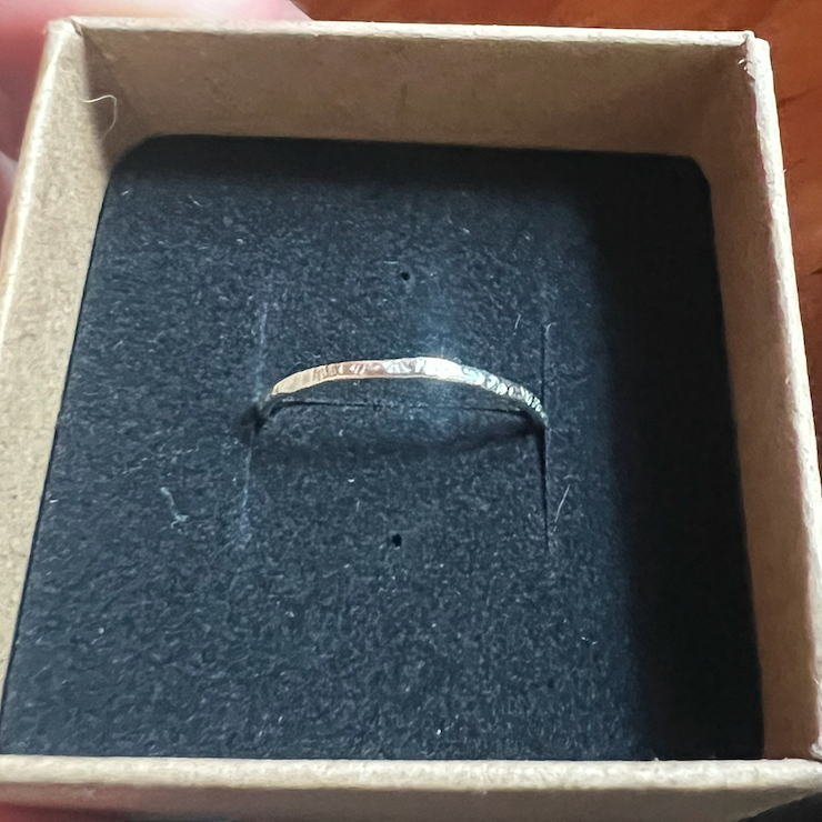 Handmade Sterling Ring Thin