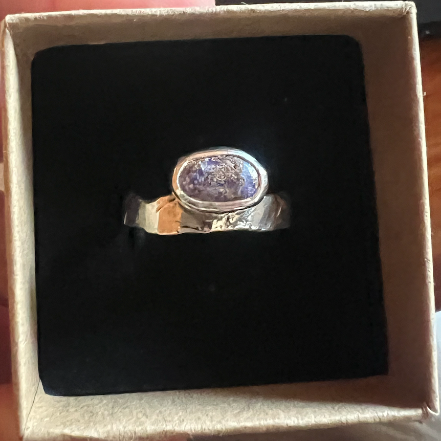 Handmade Wrapped Boulder Opal Ring