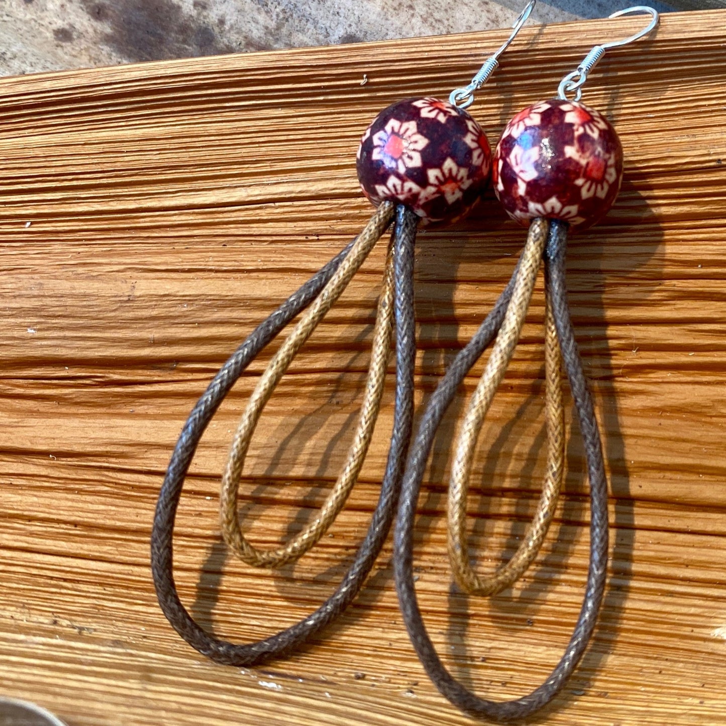 Bead & Loop Earrings