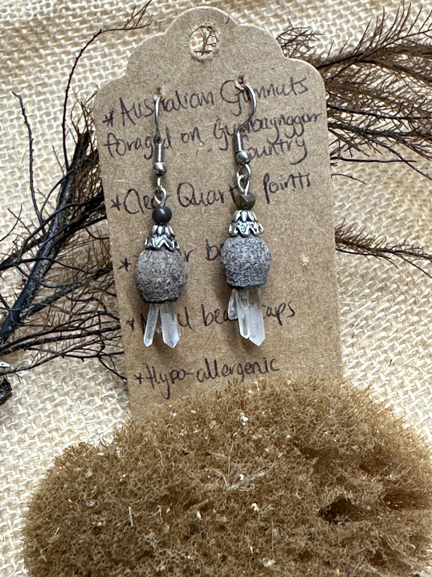 Gumnut Quartz Earrings