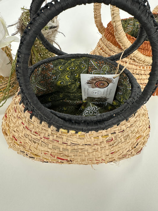 Manhuti Walkabout Weaving Handbag Black