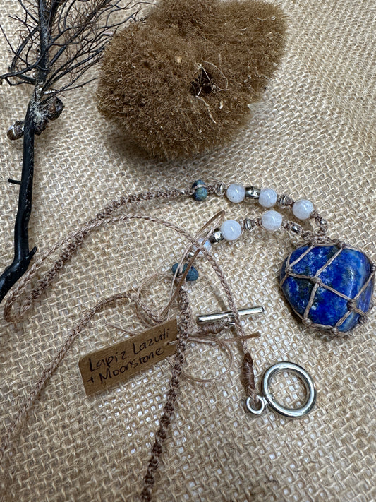 Macrame Gem Necklaces