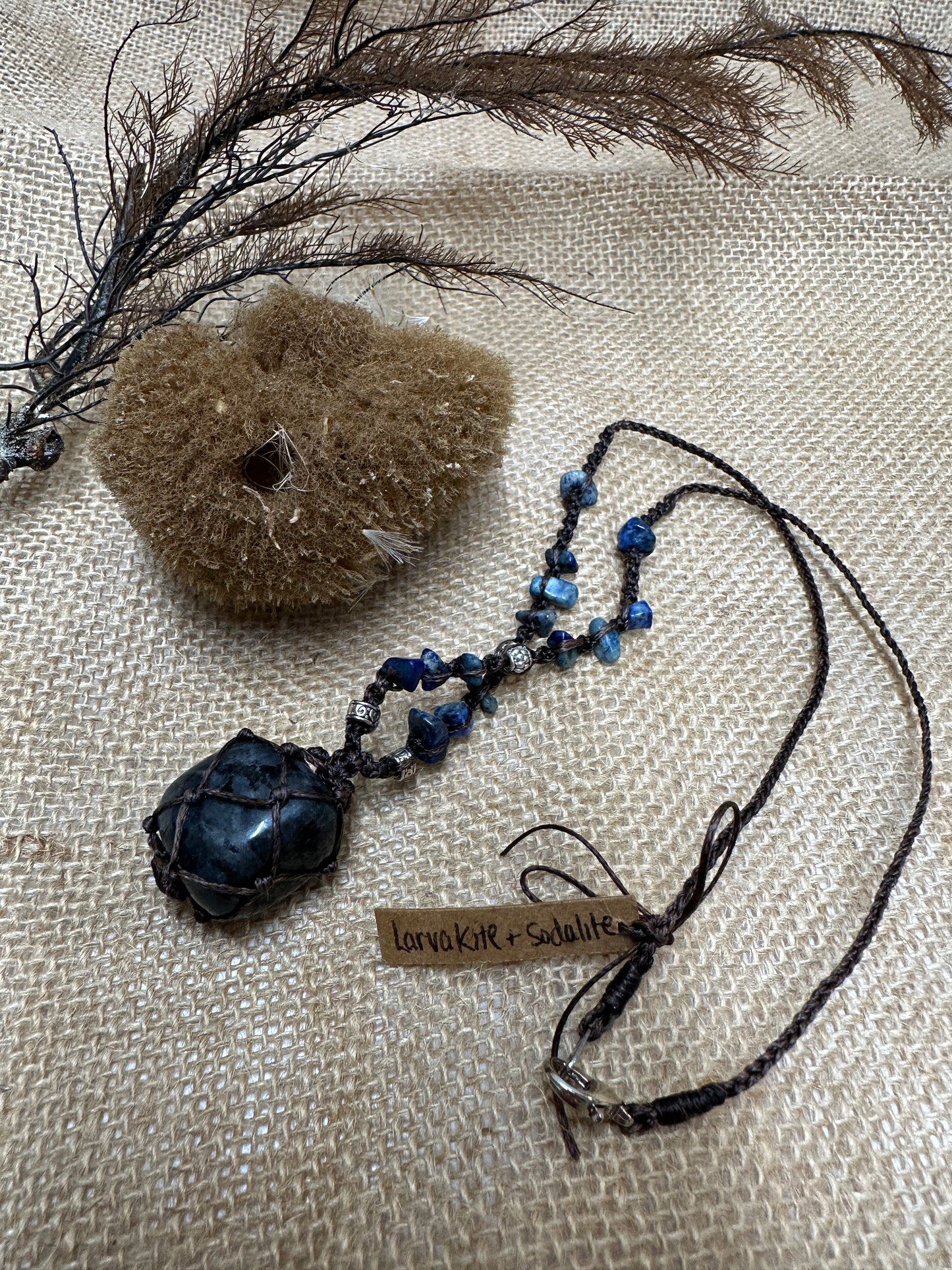 Macrame Gem Necklaces