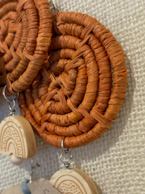 Sage Rainbow Earrings