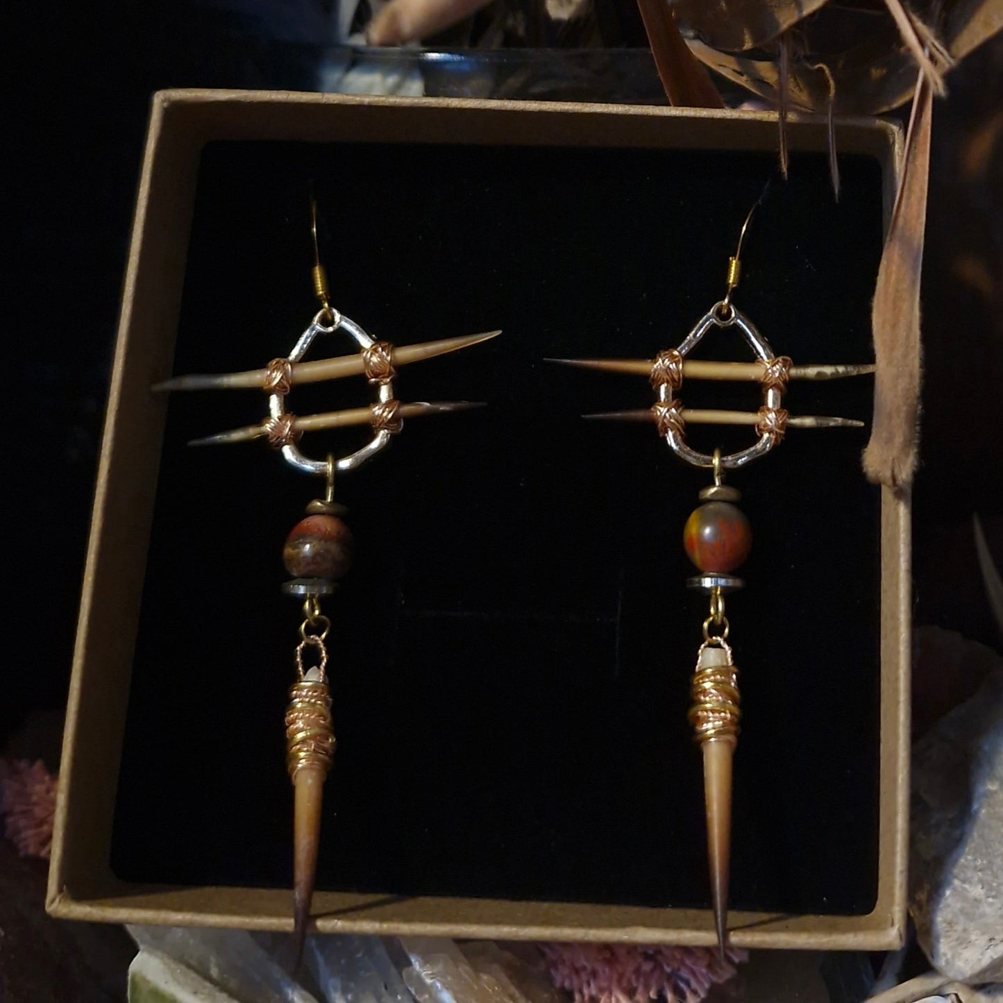 Triple Quill Earrings