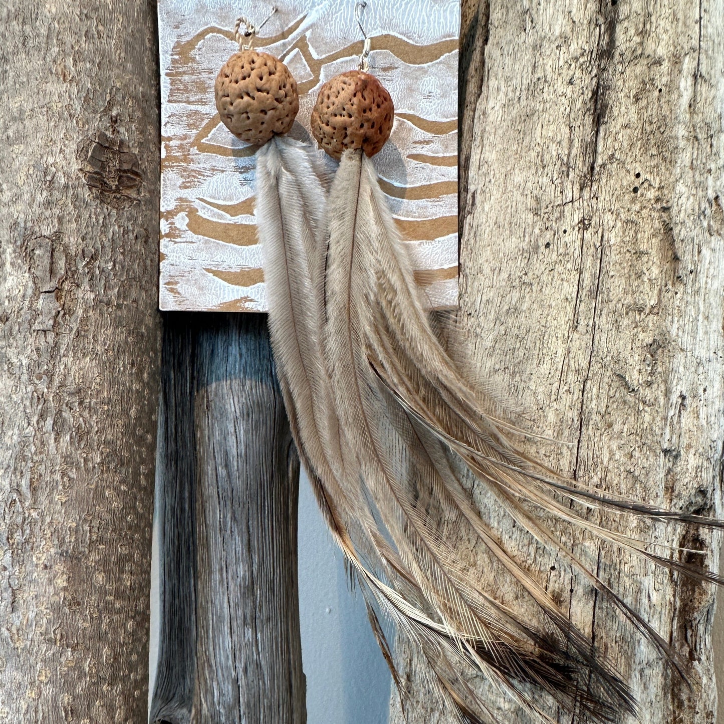 Emu Feather (purra) Earrings